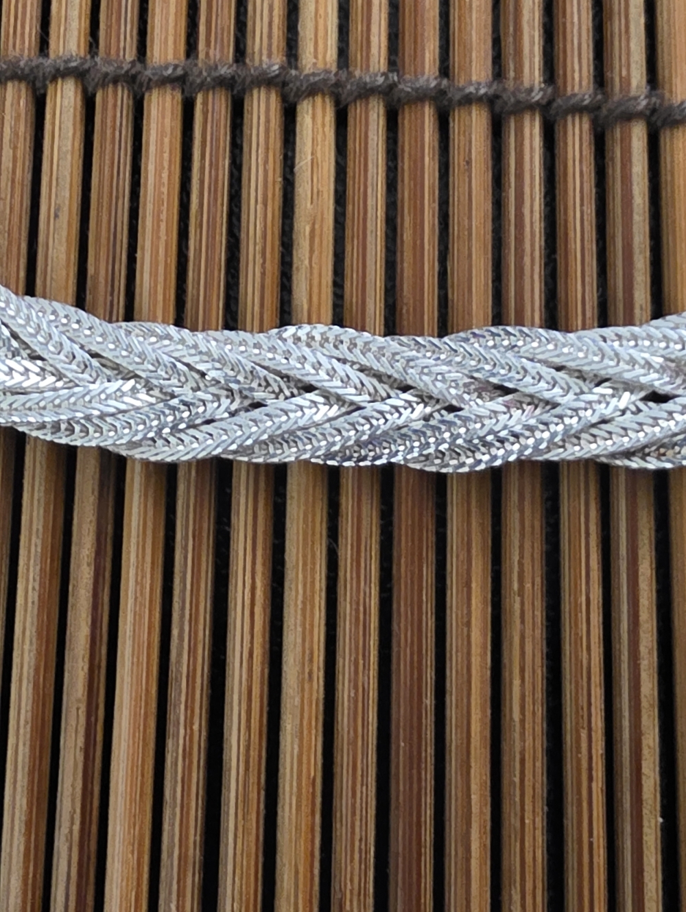 925 Silver Braided Bracelet (Vintage) - Picture 2 of 15